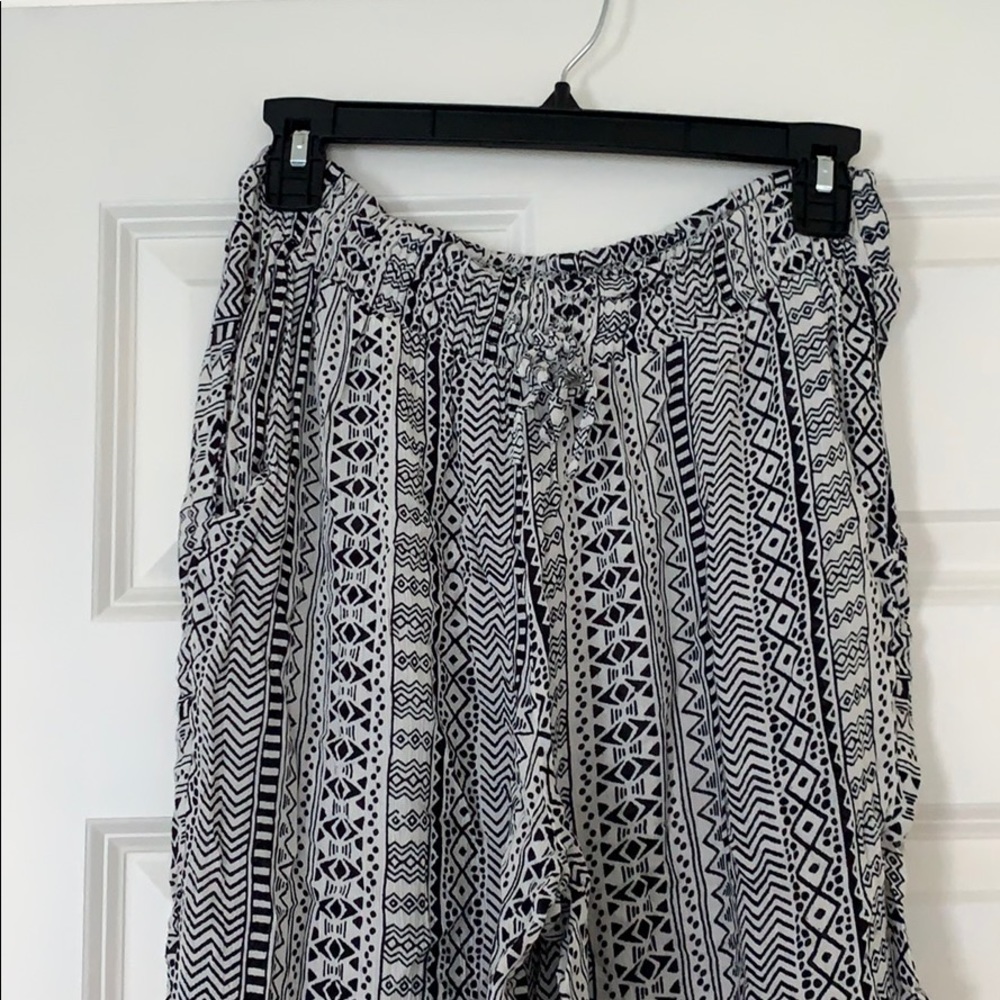 Aztec Pattern Flowy Pants - image 2